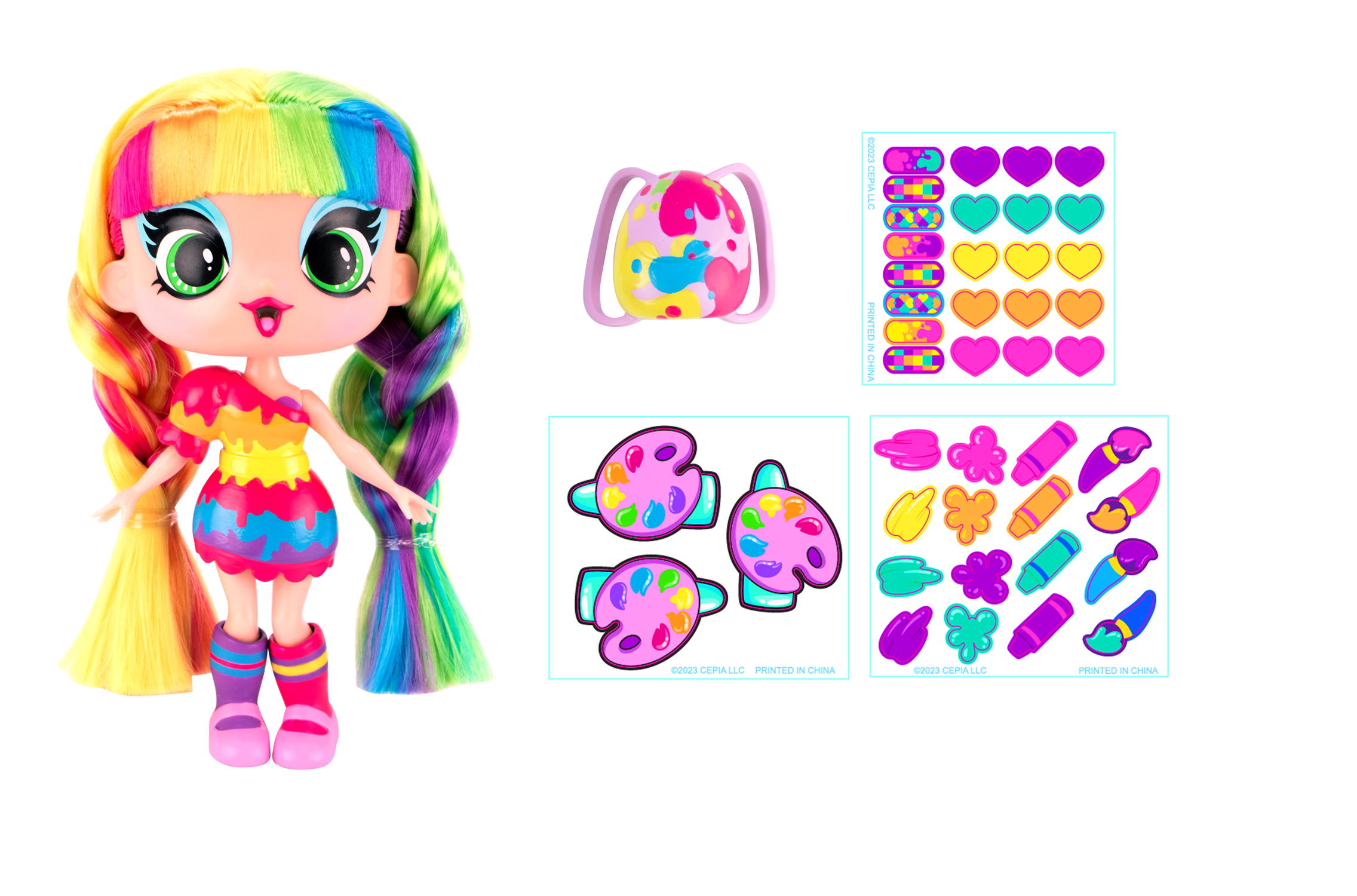 Decora Fashion Girlz Sticker Store Playset, Exclusive Bright