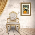 thumbnail image 3 of Vintage Apple Collection 24x32 Gold Ornate Wood Framed with Double Matting Museum Art Print Titled - Biarritz, 3 of 4