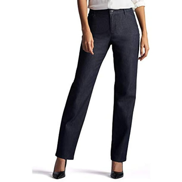 Lee Women's Relaxed Fit All Day Straight Leg Pant, Indigo Rinse, 20 Short -  Walmart.com