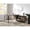 Black+Oak, variant on 48" Gray Oak, Synthetic Wood Construction | Best for Home Office with Barn Door Storage | Comfortable and Attractive Writing Surface