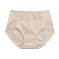 thumbnail image 3 of Women's Briefs Lace Trim Plus Size Panties Lower Abdomen Waist Trainer Underwear plus Size 3x Vintage Thong Panties Large Couples Underwear Matching Set Lane Panties 22/24 plus Size Womens Underwear, 3 of 3