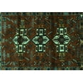 thumbnail image 1 of Ahgly Company Indoor Rectangle Persian Turquoise Blue Traditional Area Rugs, 3' x 5', 1 of 4