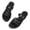Black, variant on Knivor Open Toe Multi-Strap Braided Flat Sandals for Women Comfort Slip On Gladiator Style Sandals for Summer Beach Vacation & Casual Wear