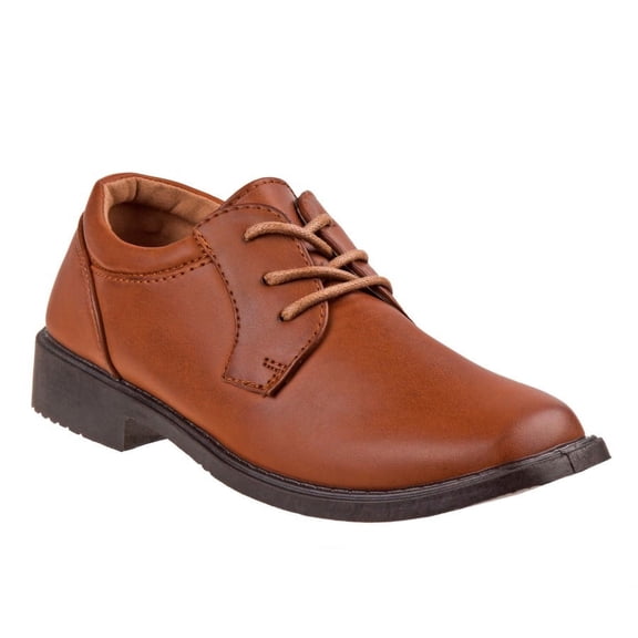 Josmo Boys Classic Oxford Casual Dress Shoe - Tan, 7