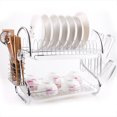 thumbnail image 1 of unbranded 1Ud Estante Organizador Para Cocina Vasos Y De Platos De Acero Plateado, 1 of 8