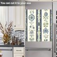 thumbnail image 4 of Dailycode Dishwasher Magnet Cover Magnetic Fridge Door Cover Home Kitchen Decor, Traditional Striped with Flower Motifs, 23"x 26", 4 of 6