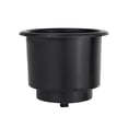 thumbnail image 4 of BAOSITY Recessed Cup Drink Holder Black Insert with Drain Hole for Boats Marine Game Tables Easy to Install Replacement, 4 of 8