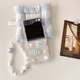 thumbnail image 2 of Shiny Glitter Case for Samsung Galaxy Z Flip 6 (2024),Cute Beautiful Sea Shell Fish Pattern Design Phone Protective Cover with Pearl Wrist Chain for Girls Women (with Chain), 2 of 9