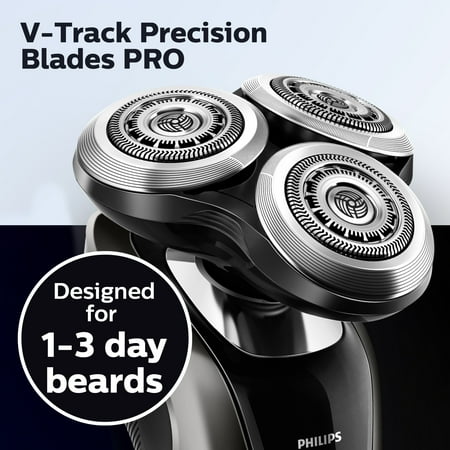 Philips Norelco 9300 Rechargeable Wet & Dry Electric Shaver with Smartclean, Travel Case, Click-On Precision Trimmer, S9311/84