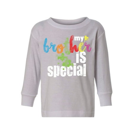 

Awkward Styles Autism Toddler Long Sleeve Shirt for Boys Girls My Brother Is Special T-shirt