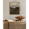 thumbnail image 3 of Drsoum Vintage Village Pathway Wall Art Rustic Retro Framed Countryside Landscape Prints Farmhouse Classic Decorations for Dining Room Home Office 8x10in Natural Framed, 3 of 6