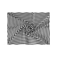 thumbnail image 4 of INSPIRE CHIC 2Pcs Women Stripe Square Head Scarves Hair Wrap Neck Scarf Black&Black, 4 of 5
