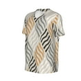 thumbnail image 6 of Fotbe Geometric Baseball Jersey Shirt for Men and Women, Casual Short Sleeves Button Down T-Shirt-Medium, 6 of 9