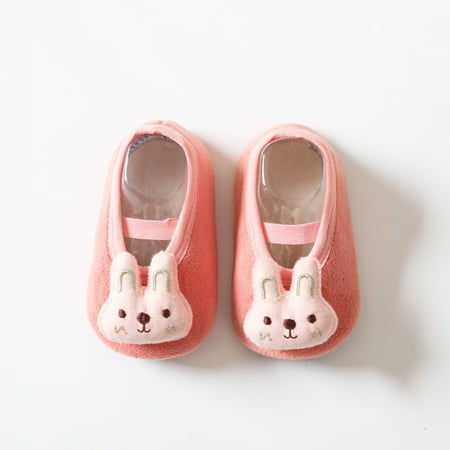 

TOWED22 Toddler Girl Sneaker Boys And Girls Cartoon Character Pattern Warm Toddler Shoes Indoor Floor Socks Non Slip Fashion