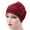 Wine Red, variant on Ludlz Women Rose Flowers Decor Beanie Cap Snood Hat Fashion Headwrap Headwear Gift