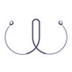 thumbnail image 1 of Correa silicona antipérdida DQrwqpou para cable cuello WF-C500 Azul, 1 of 9