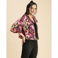 thumbnail image 3 of Moomaya V Neck Straight Printed Cotton Jacket - Women's Stylish Printed Jacket, 3 of 9
