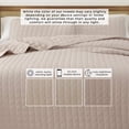 thumbnail image 6 of Solid Quilt Set - Lightweight, Soft, All-Season - 3-Piece Seersucker Bedding Set (Full / Queen, Bone), 6 of 6