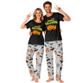 thumbnail image 7 of Family Matching Halloween Pajamas Set Skull Witch Hat Crew Neck Funny Pajamas Ghost Spider Web Horror Wide Leg Loungewear, Women:S, 7 of 7
