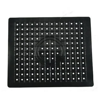 TOOVEM Silicone Sink Mat - 18.2x12.5 Inch Kitchen Sink Protector, Black, For Farmhouse Sink Bottom Protection