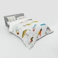 thumbnail image 3 of Ambesonne Fish Bedding Set 3 Pcs, Hunting Hobby Leisure, Twin XL, Multicolor, 3 of 3