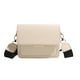 thumbnail image 2 of Bolso Bandolera Blanco de Piel Sintética para Mujer, Estilo Casual y Elegante. Medidas: 17 X 13 X 6 Cm (170 G). | Bolso Versátil y Moderno para El Trabajo, Citas y Fiestas. | Correa Ajustable. | Idea, 2 of 7