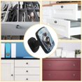 thumbnail image 5 of 4 Pcs Cabinet Handle Drawer Pulls Raccoon Knobs with Screws Square Furniture Office Cabinet Knob Decoration, 5 of 7