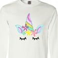 thumbnail image 4 of Inktastic Unicorn Face Long Sleeve T-Shirt, 4 of 5