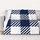thumbnail image 1 of Mantel de cuadros vichy azules y blancos, manta para cama, decoración de habitación, mantas de franela para sofá cama de 40 x 30 pulgadas, 1 of 8
