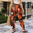 thumbnail image 5 of Women's Comfy Pajama Pants Halloweens Yoga Pajamas Comfy Stretch Drawstring Pajamas Soft Lounge Bottoms Cozy Sleepwear, 5 of 6