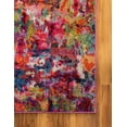 thumbnail image 4 of Unique Loom Champagne Chromatic Rug , 2' 2" x 6' 0" , Magenta, 4 of 6