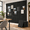 Black-Fine Stripe, variant on Black Bold Stripe Modular Felt Bulletin Board Set, 48" x 36"