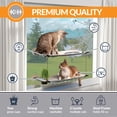 thumbnail image 3 of K&H Pet Products Window Lounger Cat Perch with Cat Grass Grow Station Double Level Natural 23 X 12 Inches, 3 of 11