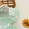 thumbnail image 5 of Fsqjgq Baby Girl Clothes Toddler Girls Dresses Summer Black Dress Green Toddler Girls Short Sleeve Lace Tulle Princess Dress Dance Party Dresses Clothes 120, 5 of 7