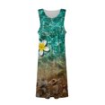 thumbnail image 5 of EQWLJWE Robes d'Été pour Femmes 2023 Robes en Solde pour Femmes Robes d'Été pour Femmes Imprimé Sans Manches Col Rond Robes avec Poche Robes d'Été pour Filles, 5 of 5