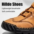 thumbnail image 3 of Sawbehind Men's Comfortable Handmade Leather Boots, Men's Casual Leather Handmade Non-Slip Arch Support Sneakers, 3 of 9