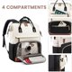 thumbnail image 3 of Mochila para portátil LOVEVOOK para mujer, 45 cm, impermeable, 15,6 pulgadas, 3 of 6