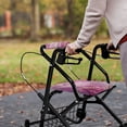 thumbnail image 4 of Jiueut Marble Print Medical Products Rollator Walker Seat & Back Cover for Seniors 2 Piece Removable Drive Rollator Walker Seat Cushions Soft Seat Cushion for a Rollator Walker, 4 of 7