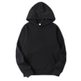 thumbnail image 2 of Qarigey Sudadera con capucha de algodón, sudadera con capucha unisex, sudadera con capucha unisex de algodón que absorbe el sudor Camisetas Negro L, 2 of 6