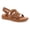 Brown, variant on YOKI CARLOTA-04 Women's Criss Cross Upper Slingback Bedford Sandal