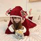 thumbnail image 4 of Conjuntos de pijamas de Navidad para mujer, traje de manga larga con forro polar de Coral suelto para otoño e invierno, novedad de 2023, 4 of 4