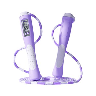 Fitness & Yoga - Indoor Skipping Ropes with Counter for Adults Adjustable Digital Counting Smart Speed Rope 28m for Workouts