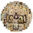 thumbnail image 1 of Pegatinas de vinilo con forma de tarot con forma de gato, 50 unidades, impermeables para personaliza, 1 of 2
