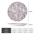 thumbnail image 2 of Salouo Lavender Flowers Pattern Bone China Decorative Plate,Holiday Decor Decorative Ceramic Plates with Stand Elegant Home DéCor for Hallway/Living Room/Bedroom-8in, 2 of 6