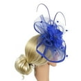 thumbnail image 5 of MESSUEN Fascinators Hats for Women Ladies Fascinator Hats Fascinator Hats for Women Hat for Tea Party Women Girl Hat Dress Hat Hats for Tea Party for Women Blue One Size, 5 of 7