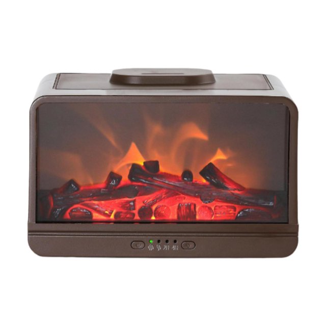 Humidificador de aire Soledad llama escritorio niebla luz ambiental difusor aceite esencial silencioso
