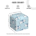 thumbnail image 3 of Kdxio blue Scarf Bear Print Tissue Box Cover,Square Decorative PU Leather Facial Paper Case Organizer Holder Dispenser for Bathroom,Night Stands,Desk,Car 5.2''X5.2''X5.2'', 3 of 6