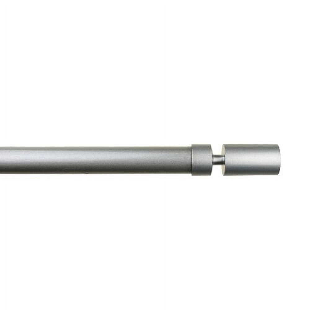 Urbanest 1" Sullivan Curtain Rod, 84"-120", Brushed Steel