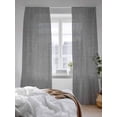 thumbnail image 3 of Dark Grey Linen Sheer Curtains 108 Inch Long 2 Panels, Farmhouse Pure Color Country Farm Light Filtering Rod Pocket Semi Sheer Curtains, Sheer Voile Drapes for Living Room Bedroom, 52"x108", 3 of 5