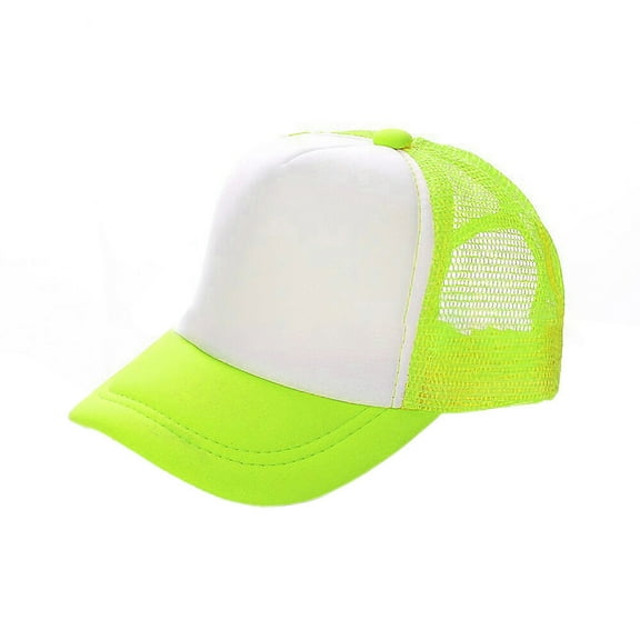 Unisex Summer Breathable Plain Mesh Baseball Cap Adjustable Snapback Sunhat